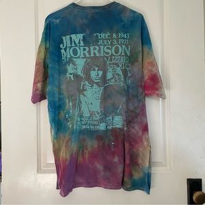 Oversized Jim Morrison Tie Dye Cotton Tee